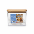 Pote Hermético de Plástico 600 ml com Tampa de Bambu — imagem 1